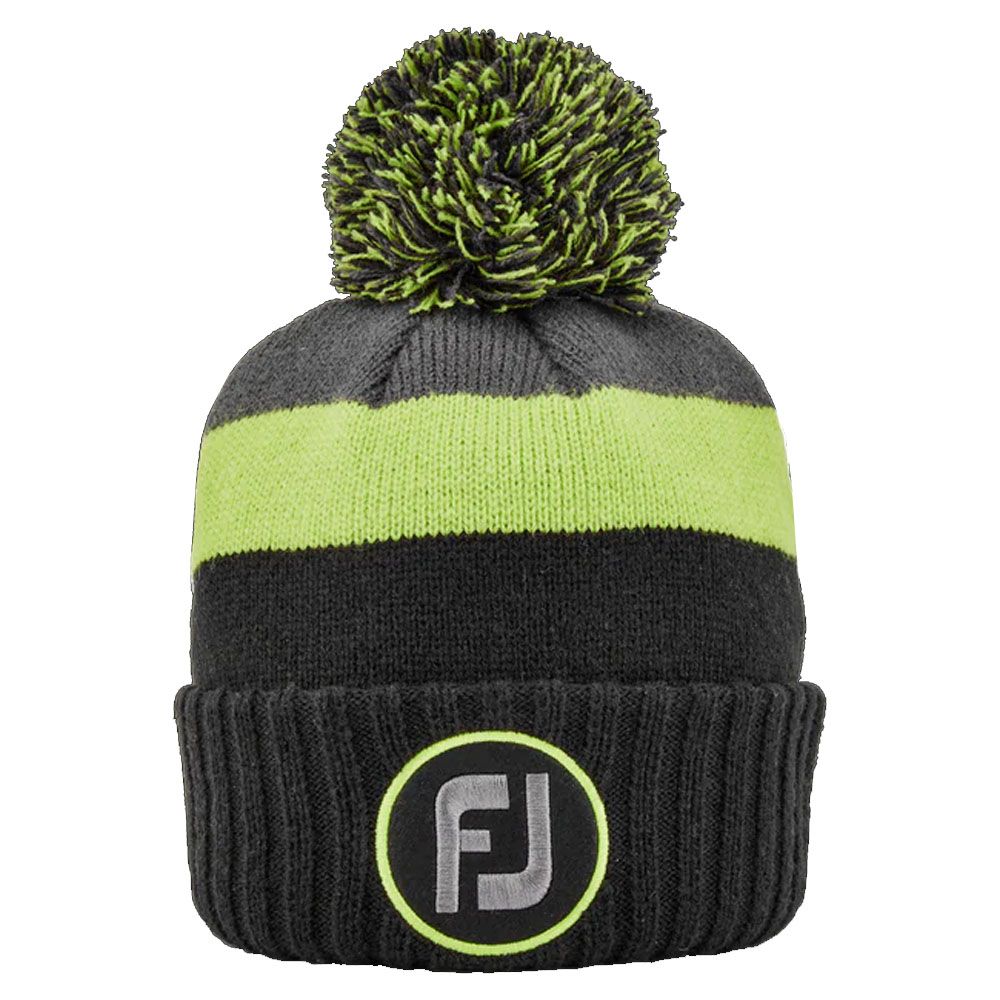 Czapka zimowa FootJoy Bobble Beanie • Zielono czarna