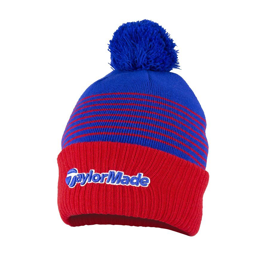 Czapka zimowa Taylormade Bobble Beanie • Granatowo czerwona