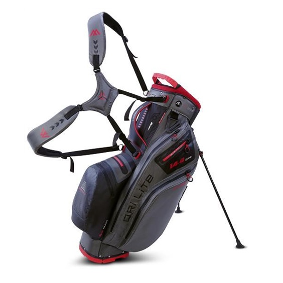 Torba golfowa BIG MAX Dri lite Hybrid 2 • Szaro czarno czerwona