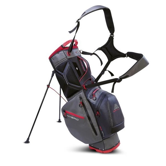 Torba golfowa BIG MAX Dri lite Hybrid 2 • Szaro czarno czerwona
