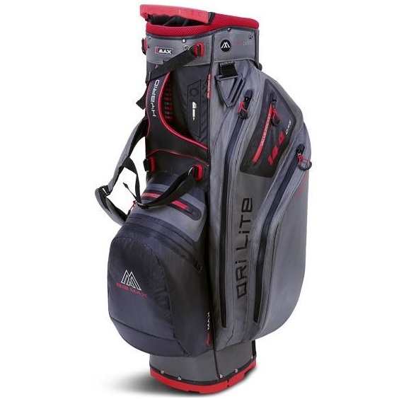 Torba golfowa BIG MAX Dri lite Hybrid 2 • Szaro czarno czerwona