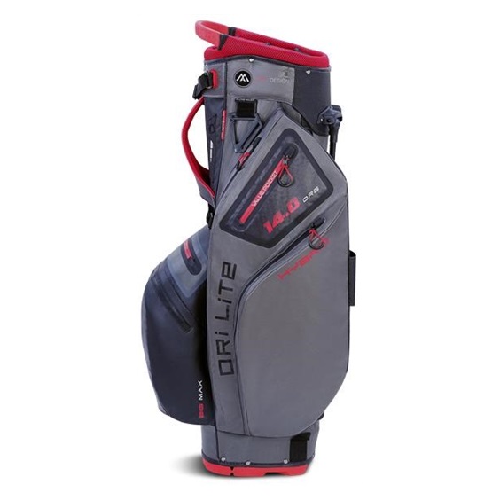 Torba golfowa BIG MAX Dri lite Hybrid 2 • Szaro czarno czerwona