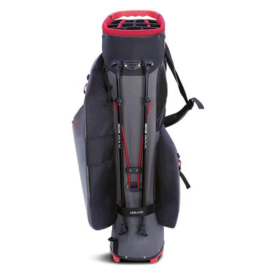 Torba golfowa BIG MAX Dri lite Hybrid 2 • Szaro czarno czerwona