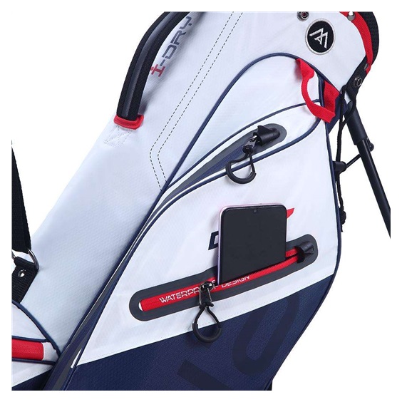 Torba golfowa BIG MAX Aqua Seven G • Biało granatowo czerwona