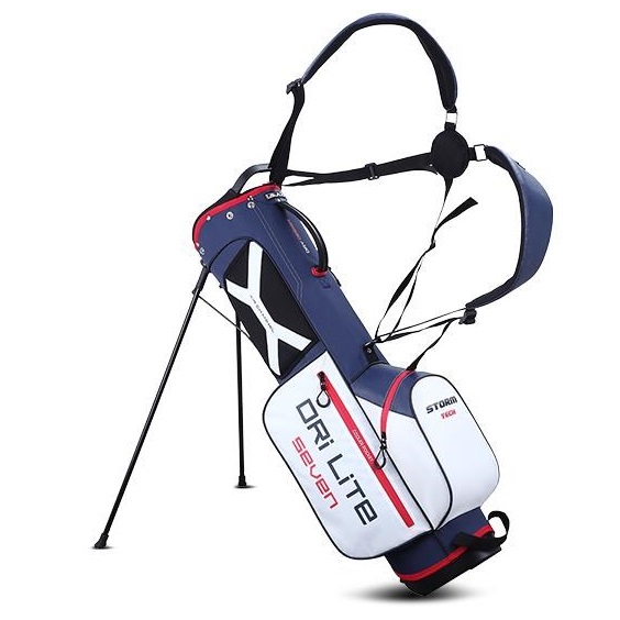 Torba golfowa BIG MAX Dri Lite Seven G • Biało granatowo czerwona
