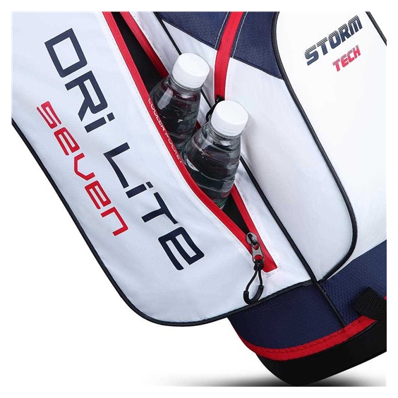 Torba golfowa BIG MAX Dri Lite Seven G • Biało granatowo czerwona