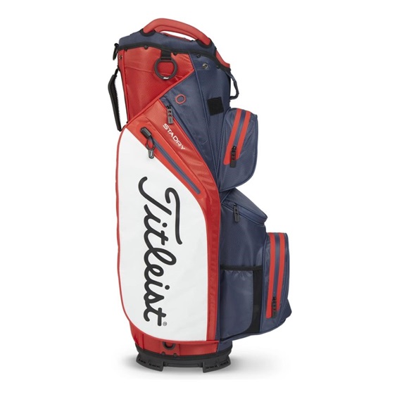 Torba golfowa Titleist StaDry Cart 14 • Granatowo-czerwonow-biała