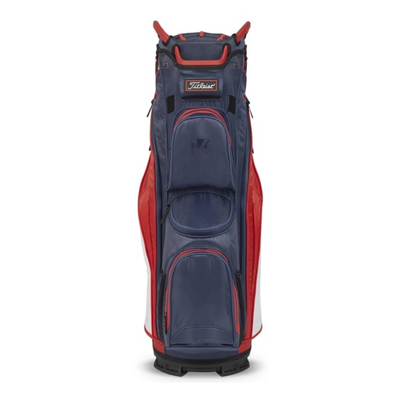 Torba golfowa Titleist StaDry Cart 14 • Granatowo-czerwonow-biała