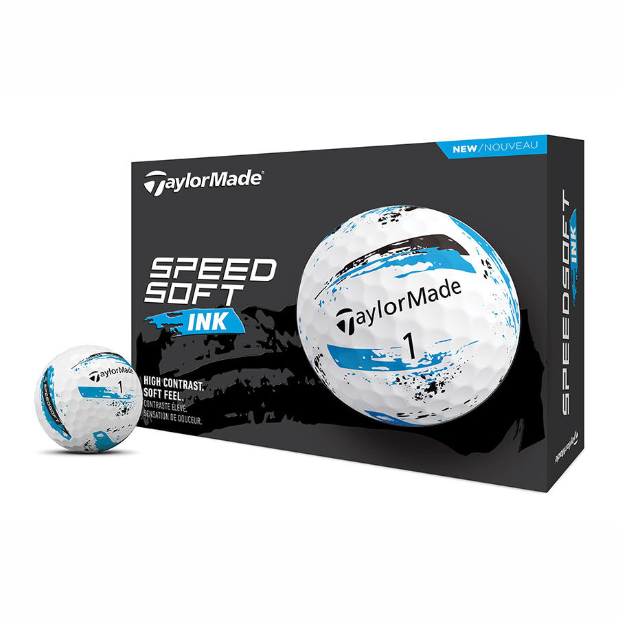 Piłki golfowe Taylormade SpeedSoft INK • Niebieskie