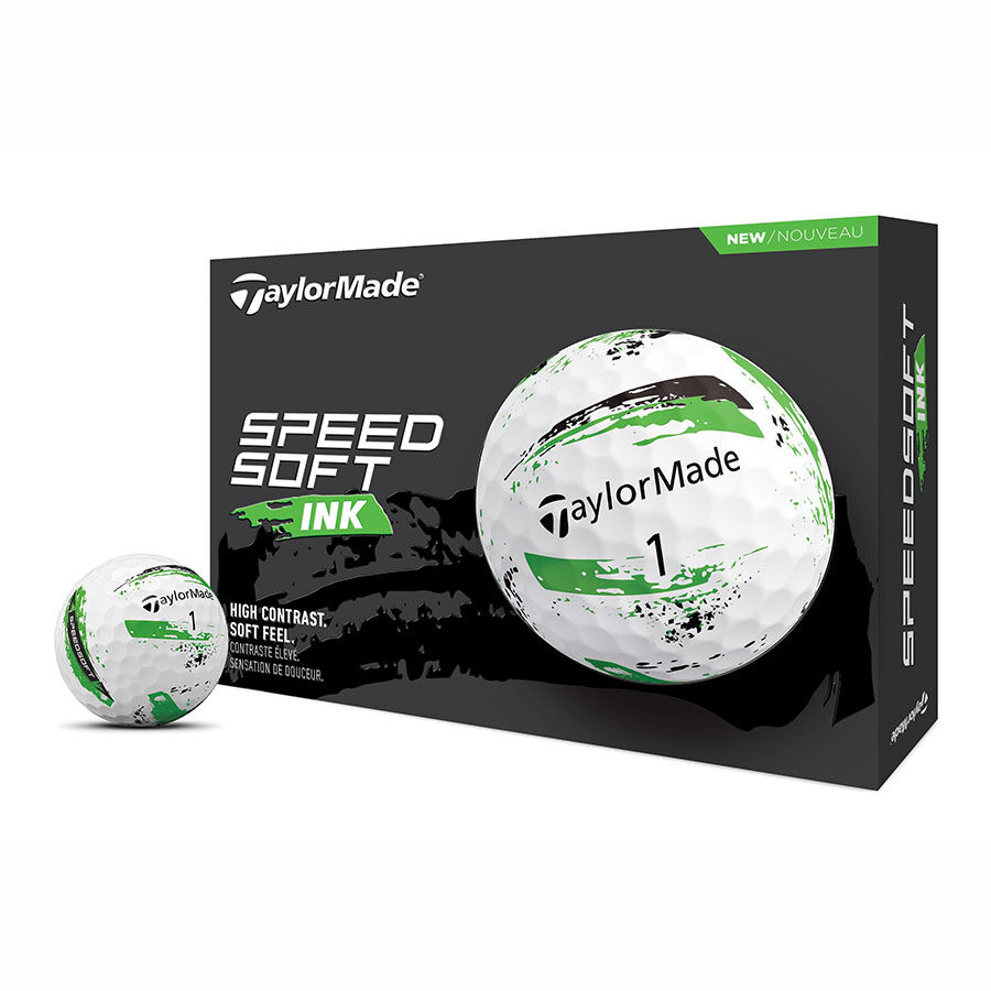 Piłki golfowe Taylormade Speed Soft INK • Zielone