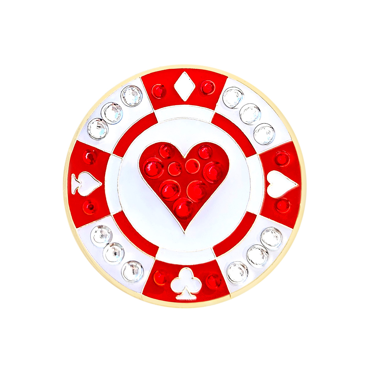 Ball marker Navika • Pokerchip Rot