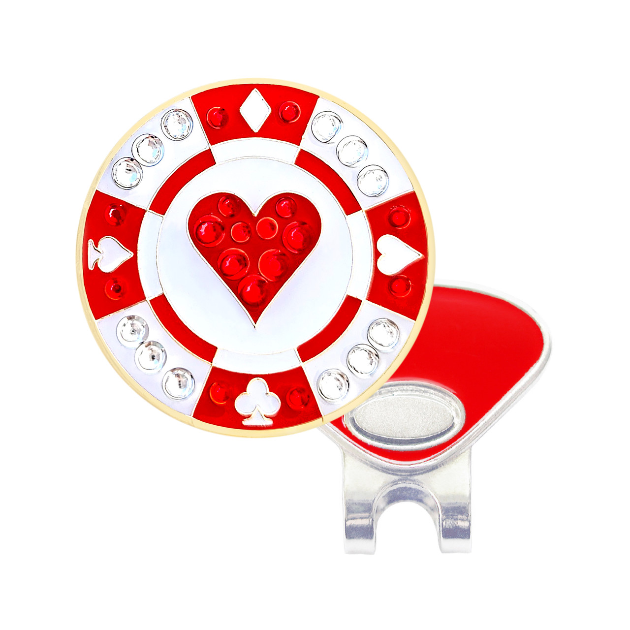 Ball marker Navika • Pokerchip Rot