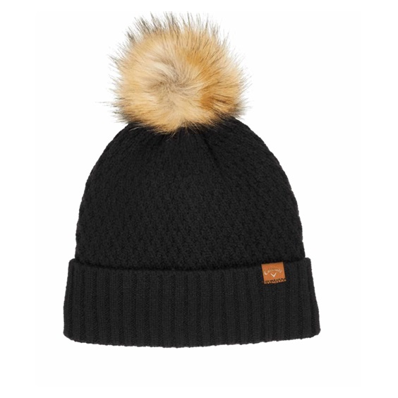 Czapka zimowa Callaway Pom Pom Beanie • Czarna