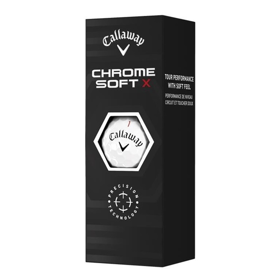 Piłki golfowe Callaway Chrom Soft X • Białe