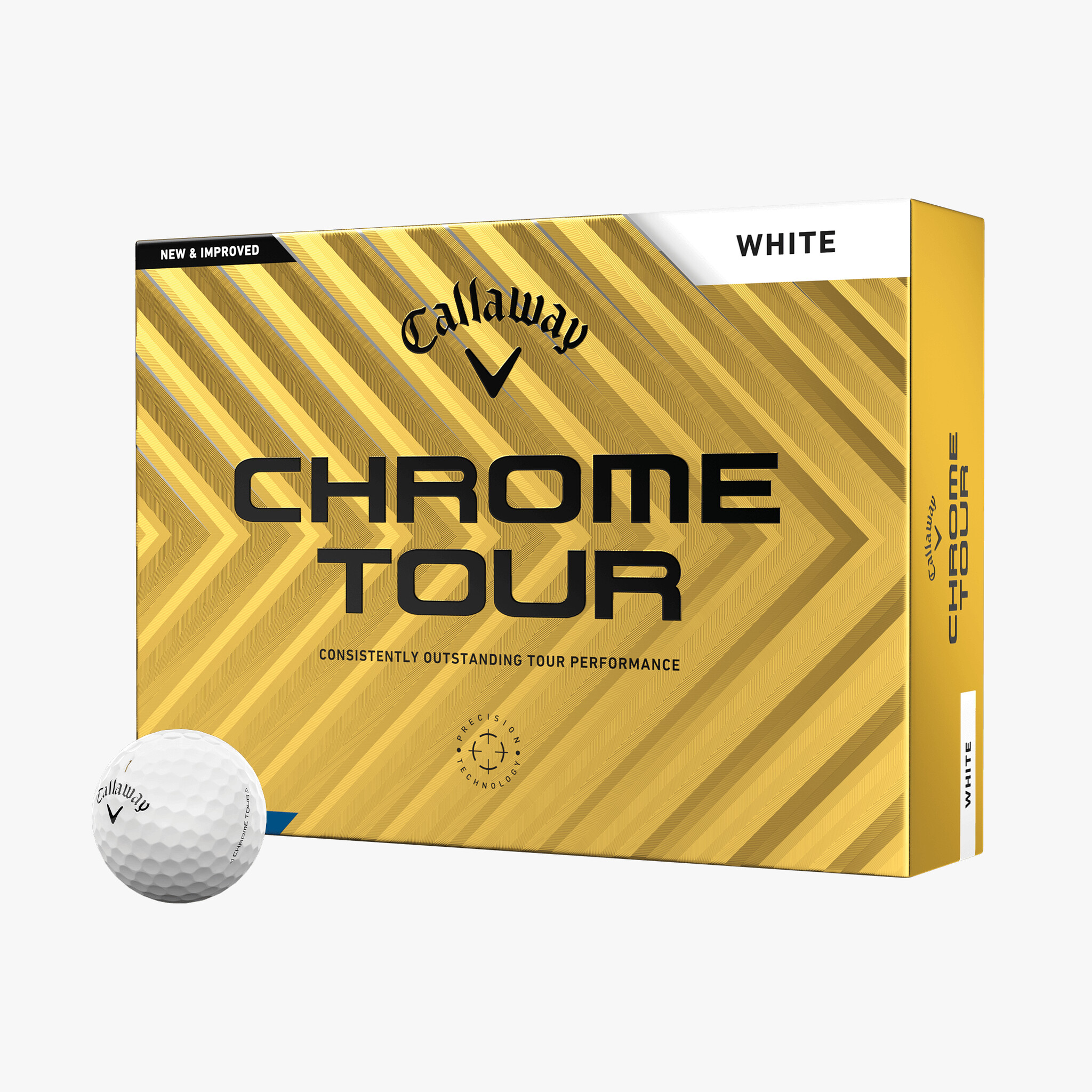 Piłki golfwe Callaway Chrome Tour • Białe