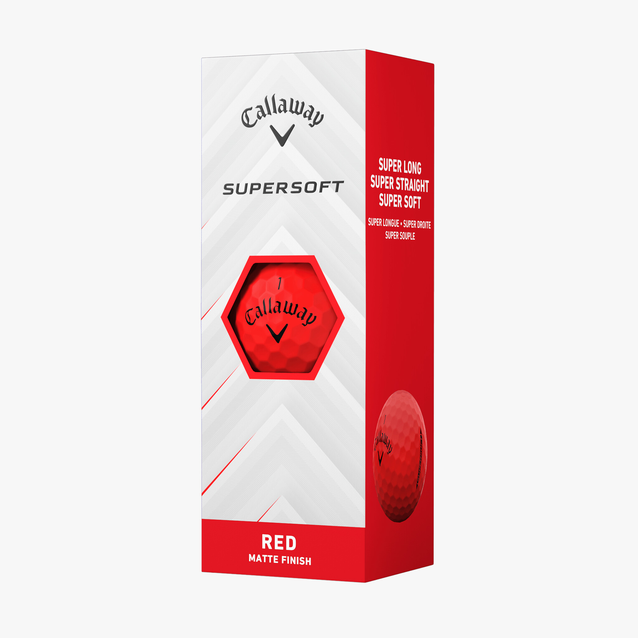 Piłki golfowe Callaway Supersoft • Czerwony Mat 2025