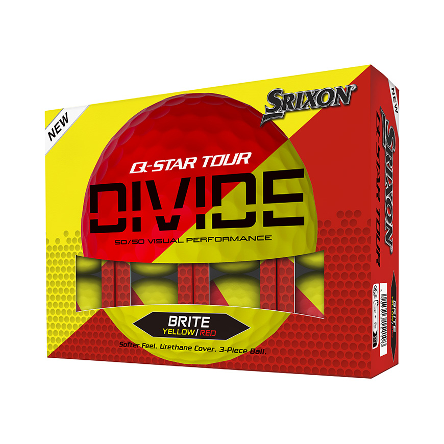 Piłki golfowe Srixon Q-Star Tour Divide • Czerwone