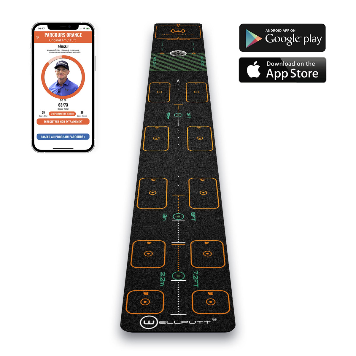 Mata do puttowania Wellputt First • 3m