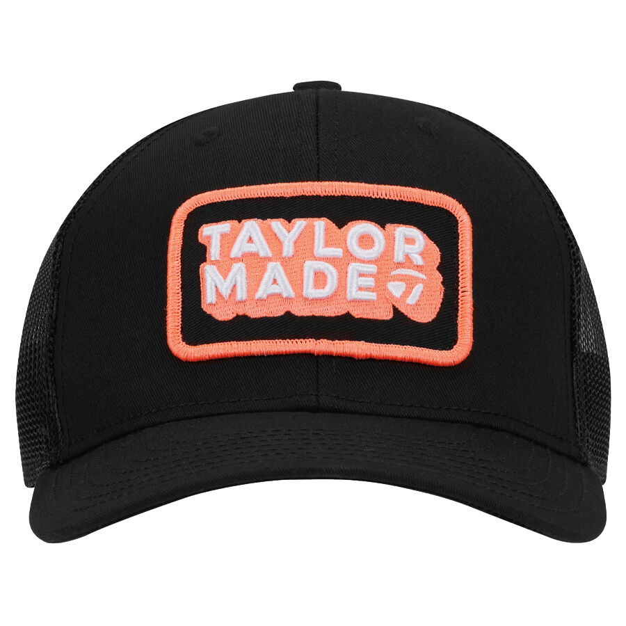 Taylormade Ventura Retro Truker Cap • Czarno koralowa